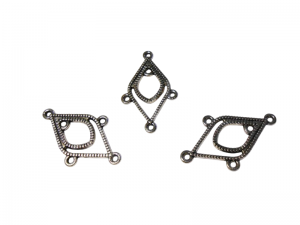 Конектор на 5 отворів, 32х19мм, срібло 